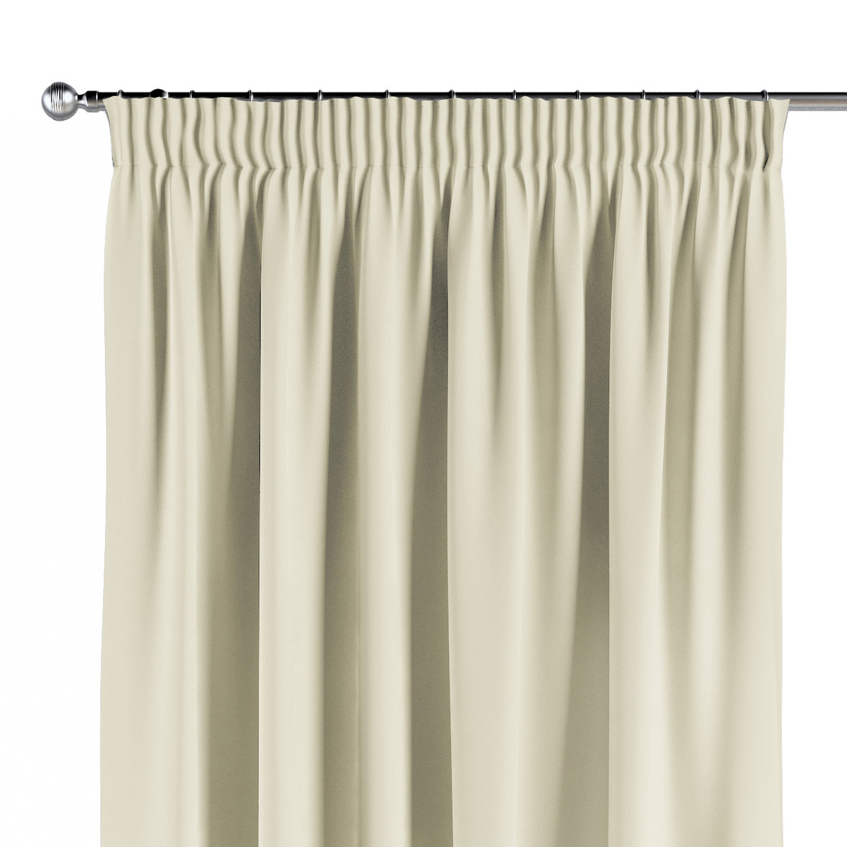 Zasłona na taśmie marszczącej 1 szt., kremowy, Crema