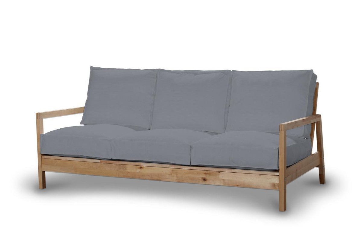Pokrowiec na sofę Lillberg 3-osobową nierozkładaną, Slade Grey (szary), Sofa Lillberg 3-osobowa, Cotton Panama