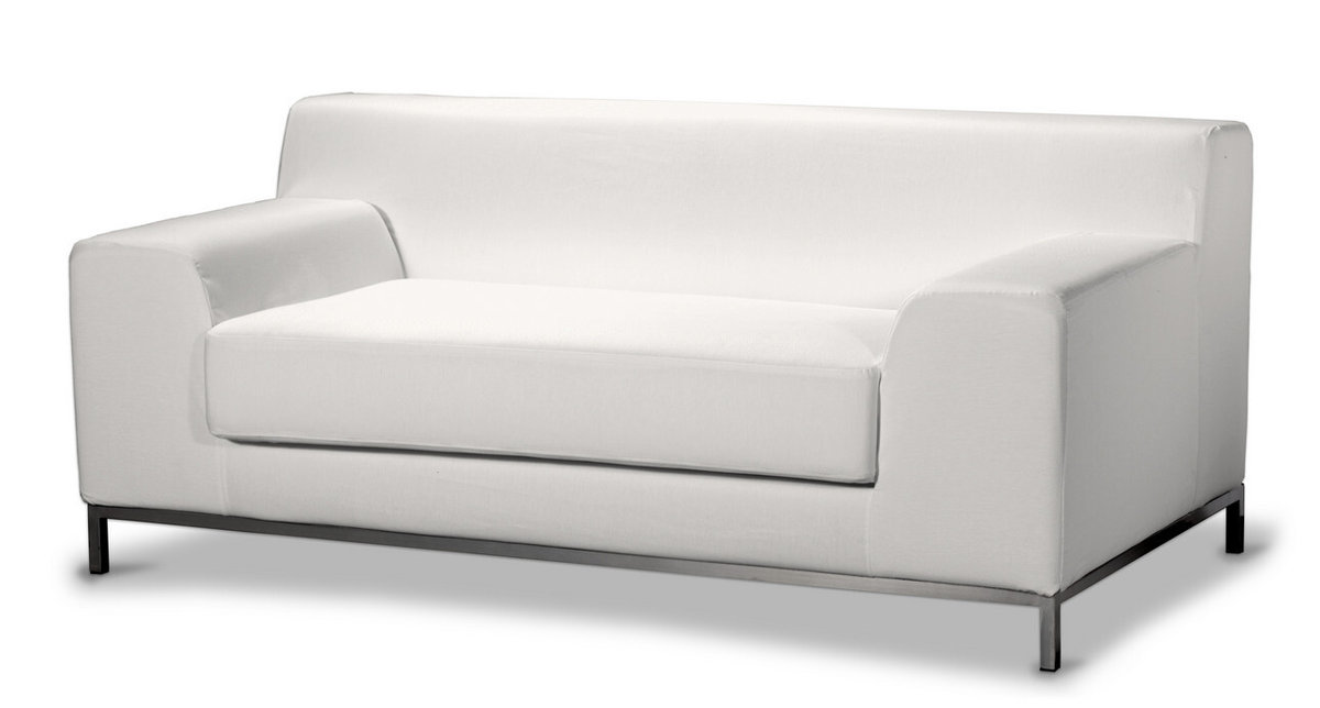 Pokrowiec na sofę Kramfors 2-osobową, biały, Sofa Kramfors 2-osobowa, Cotton Panama