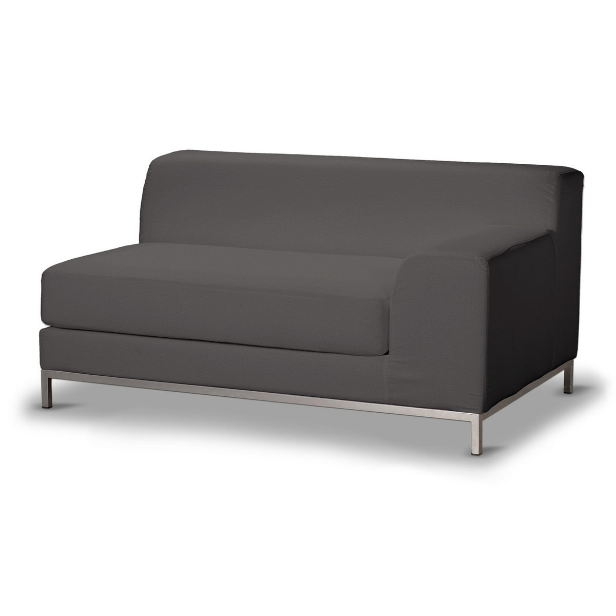 Pokrowiec na sofę prawostronną Kramfors 2-osobową, brązowy welwet, Sofa Kramfors, Ingrid