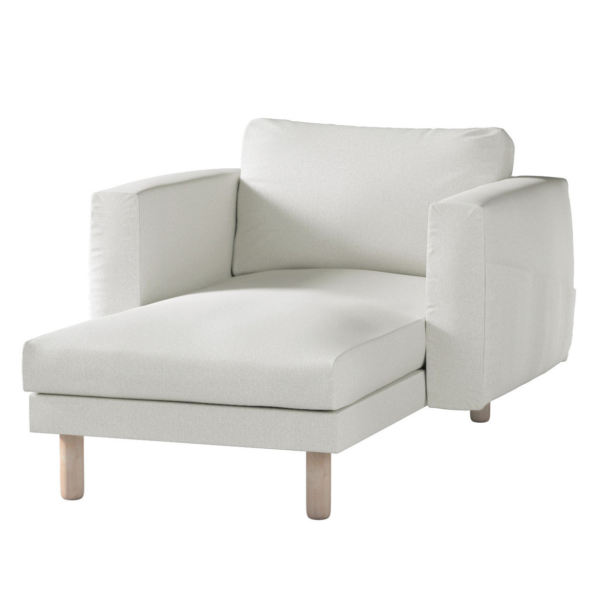 Pokrowiec na szezlong Norsborg z podłokietnikami, kremowy, 110 x 157 x 85 cm, Amsterdam