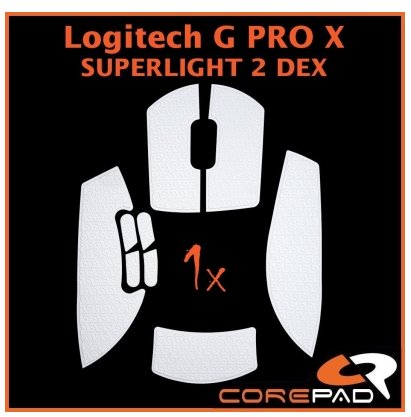 Grip Corepad Logitech G PRO X SUPERLIGHT 2 DEX White