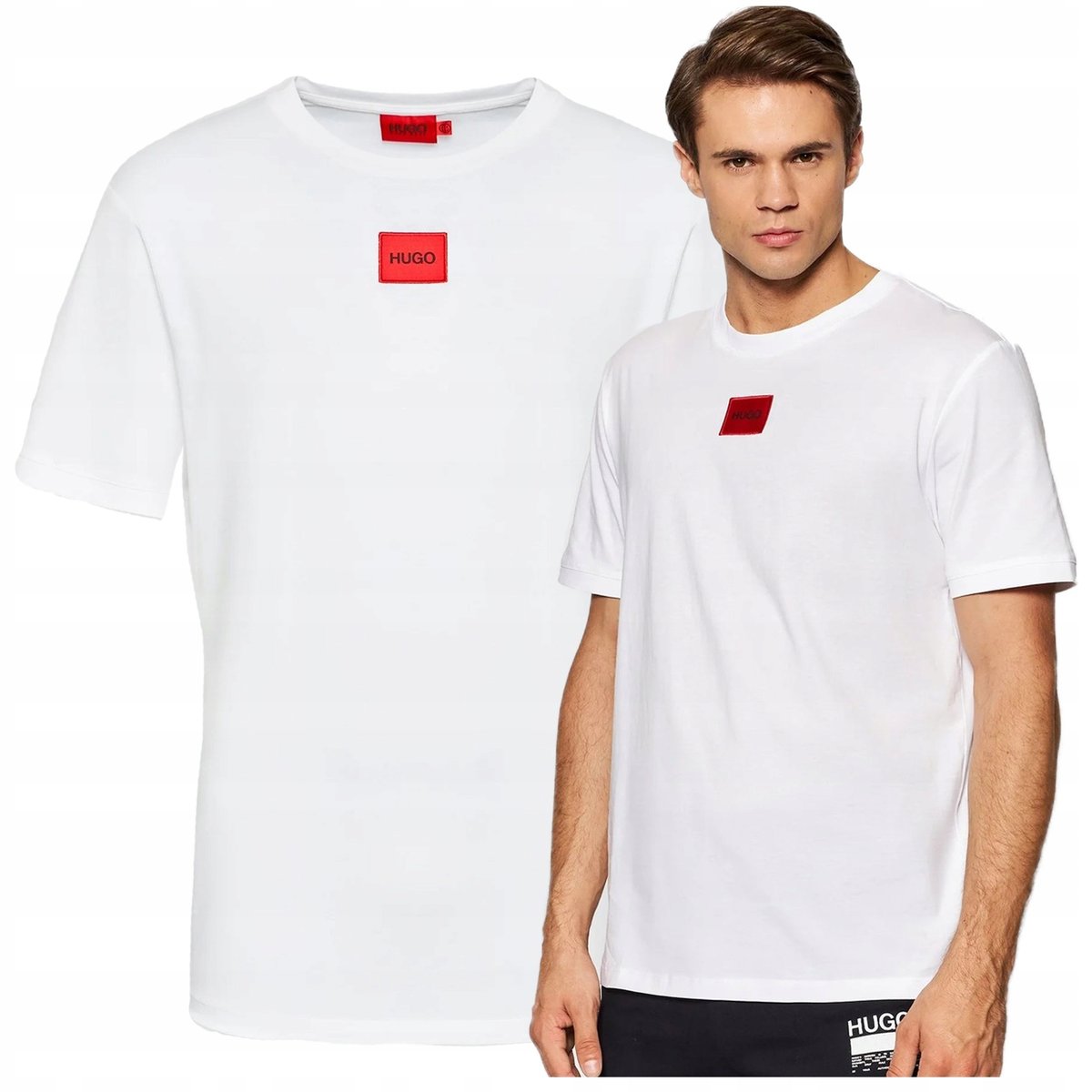 koszulka meska hugo boss classic tshirt logo biała koszulka meska hugo boss classic tshirt logo biała r.M