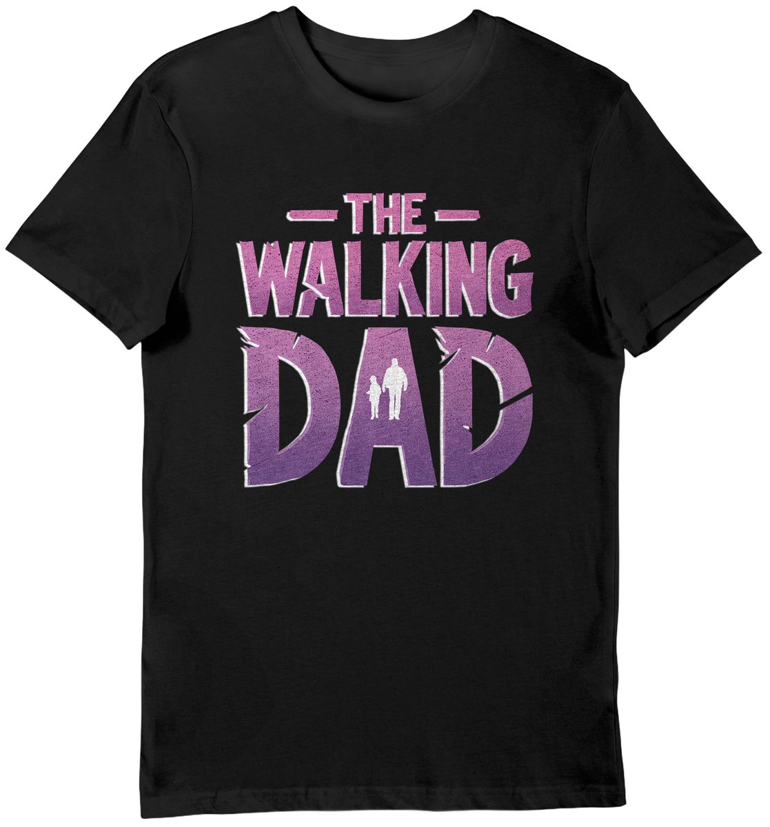 Koszulka dla taty the walking dat napis czarna XL