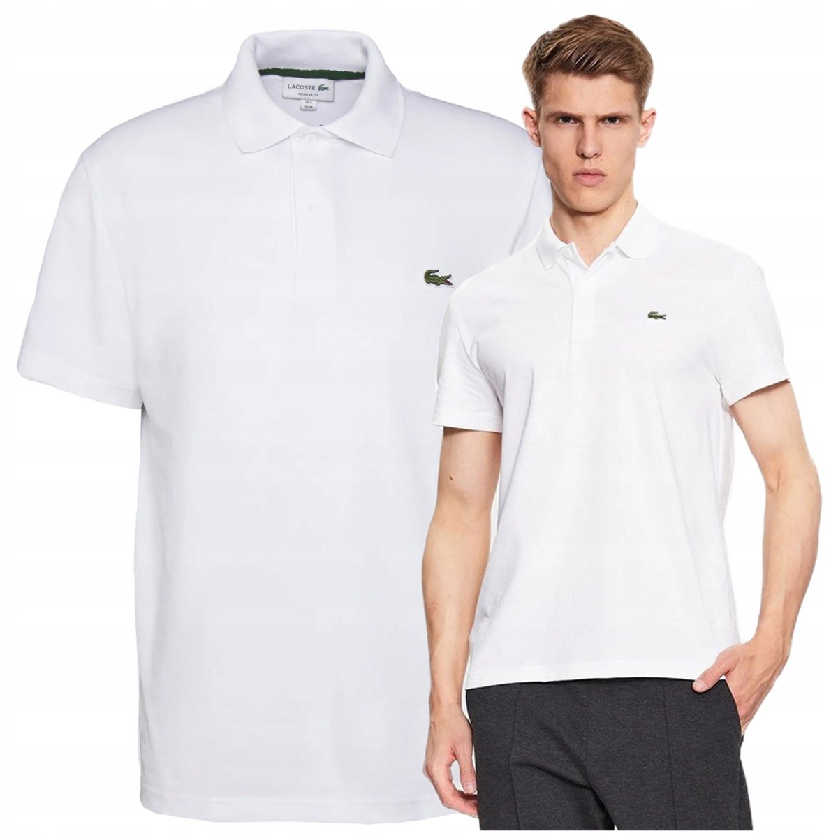 koszulka polo LACOSTE meska polówka koszulka polo biala meska regular koszulka polo LACOSTE meska polówka koszulka polo biala meska regular r.XXL