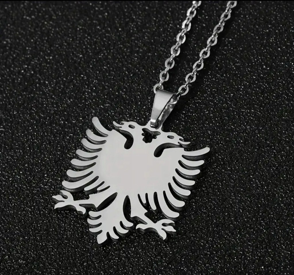 Naszyjnik łańcuszek albański orzeł Albania flaga prezent