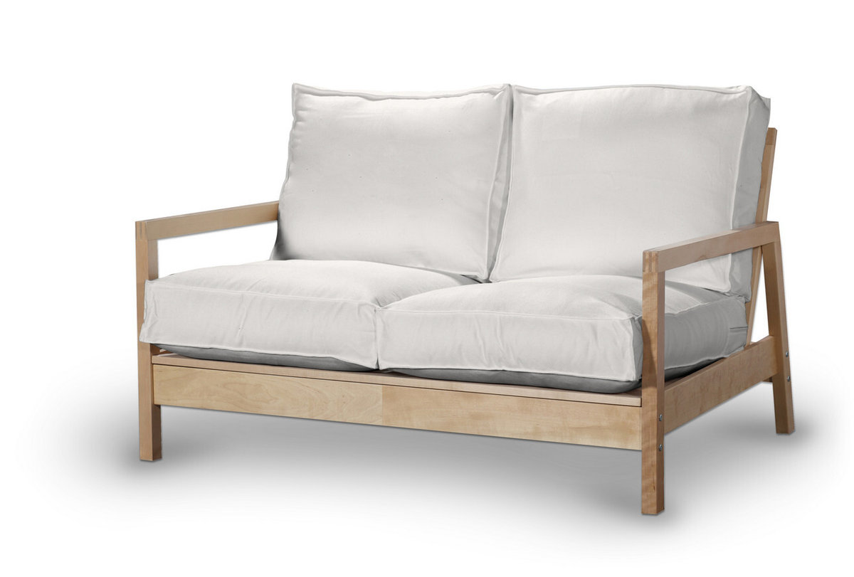 Pokrowiec na sofę Lillberg 2-osobową nierozkładaną, biały, Sofa Lillberg 2-osobowa, Cotton Panama