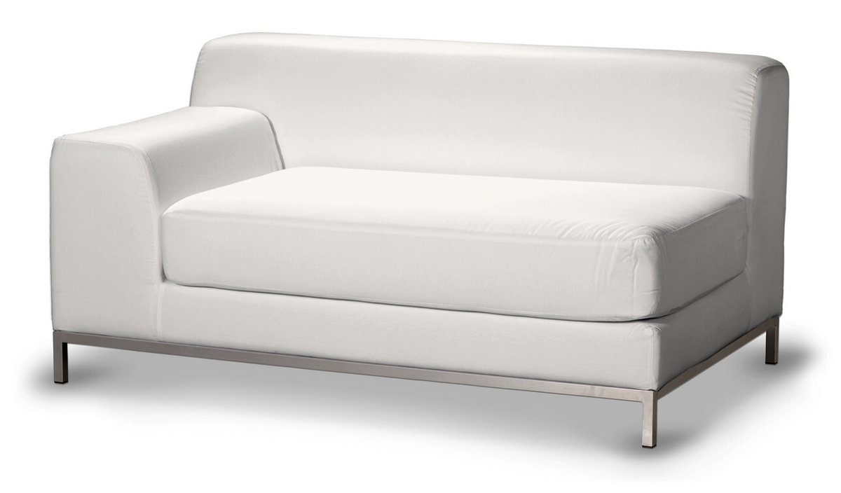 Pokrowiec na sofę lewostronną Kramfors 2-osobową, biały, Sofa Kramfors, Cotton Panama