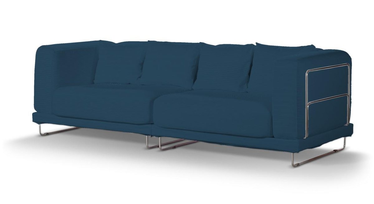 Pokrowiec na sofę Tylösand 3-osobową nierozkładaną, Ocean blue (morski niebieski), sofa tylösand 3-osobowa nierozkładana, Cotton Panama
