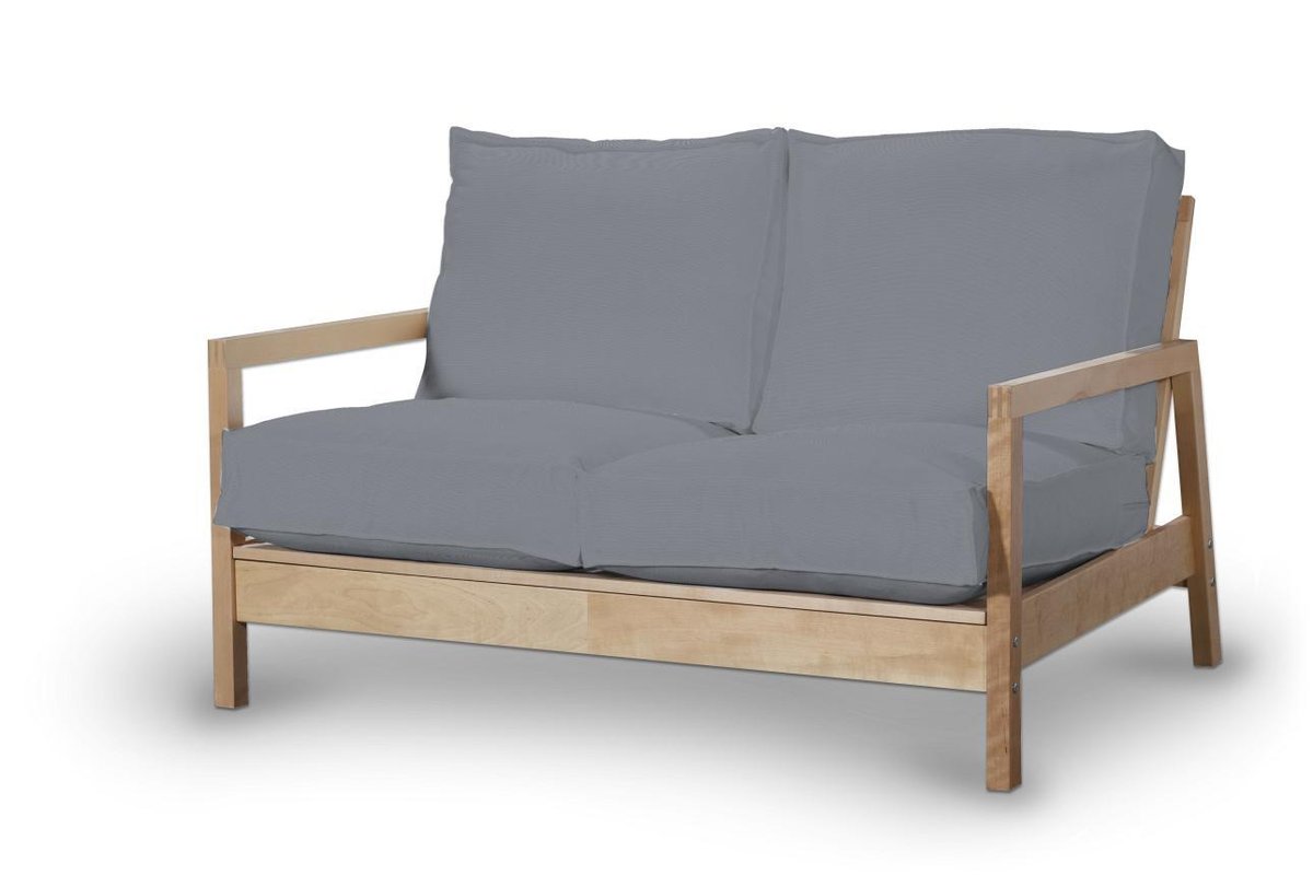 Pokrowiec na sofę Lillberg 2-osobową nierozkładaną, Slade Grey (szary), Sofa Lillberg 2-osobowa, Cotton Panama