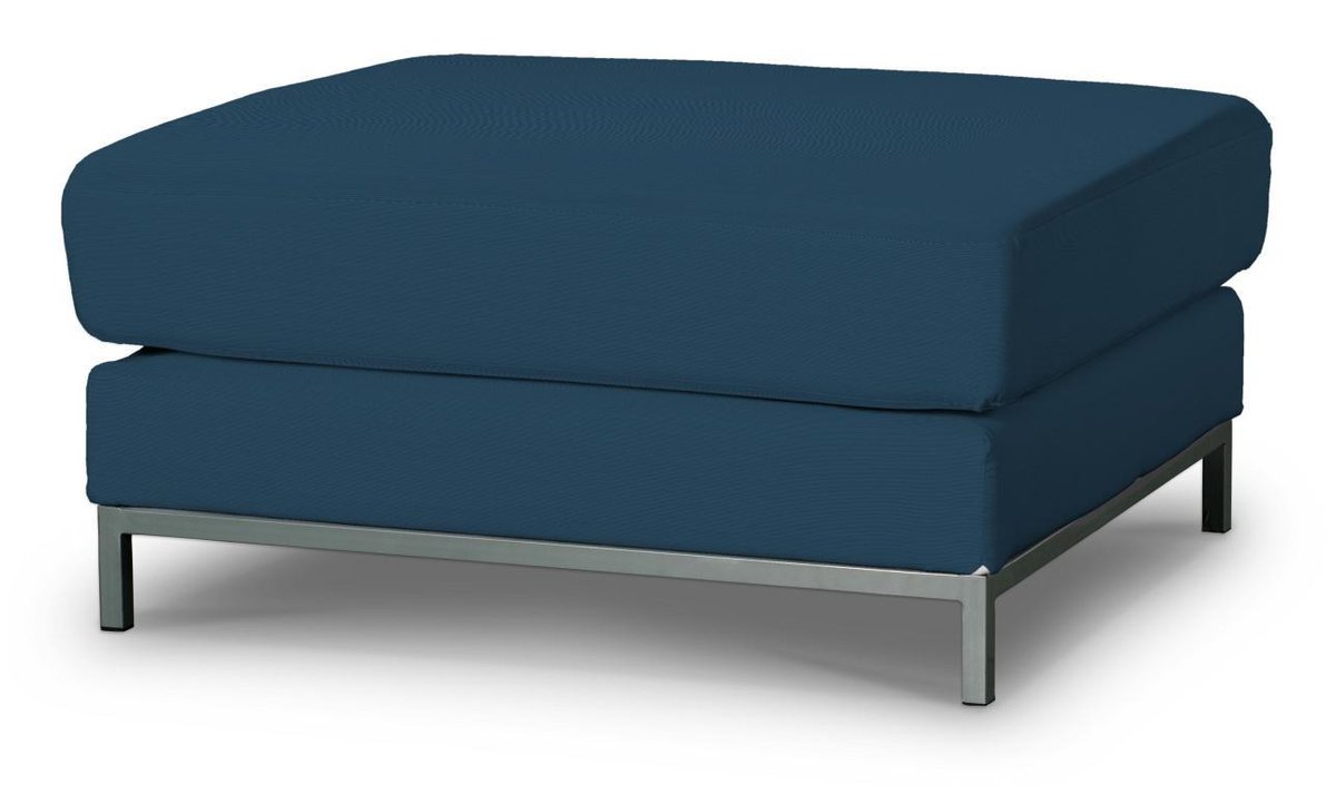 Pokrowiec na podnóżek Kramfors, Ocean blue (morski niebieski), Podnóżek Kramfors, Cotton Panama