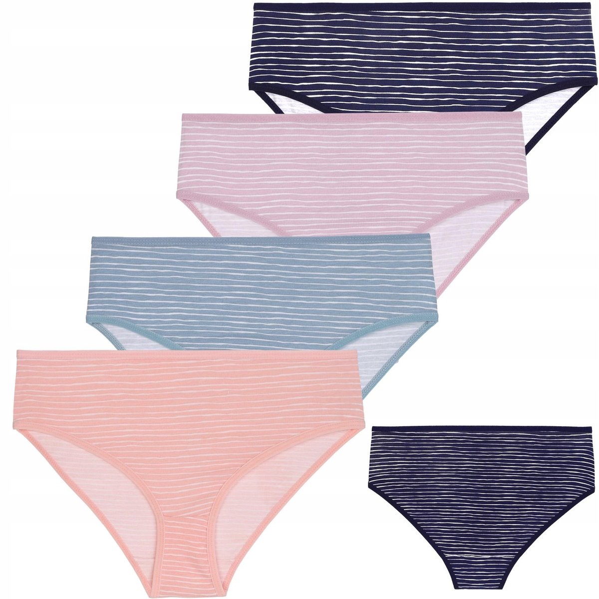 FIGI MAJTKI DAMSKIE Bawełniane Kolorowe MORAJ 4Pak r. S