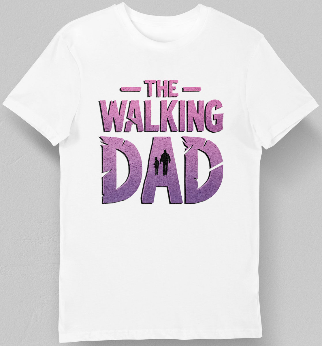 Koszulka dla taty the walking dat napis biała M