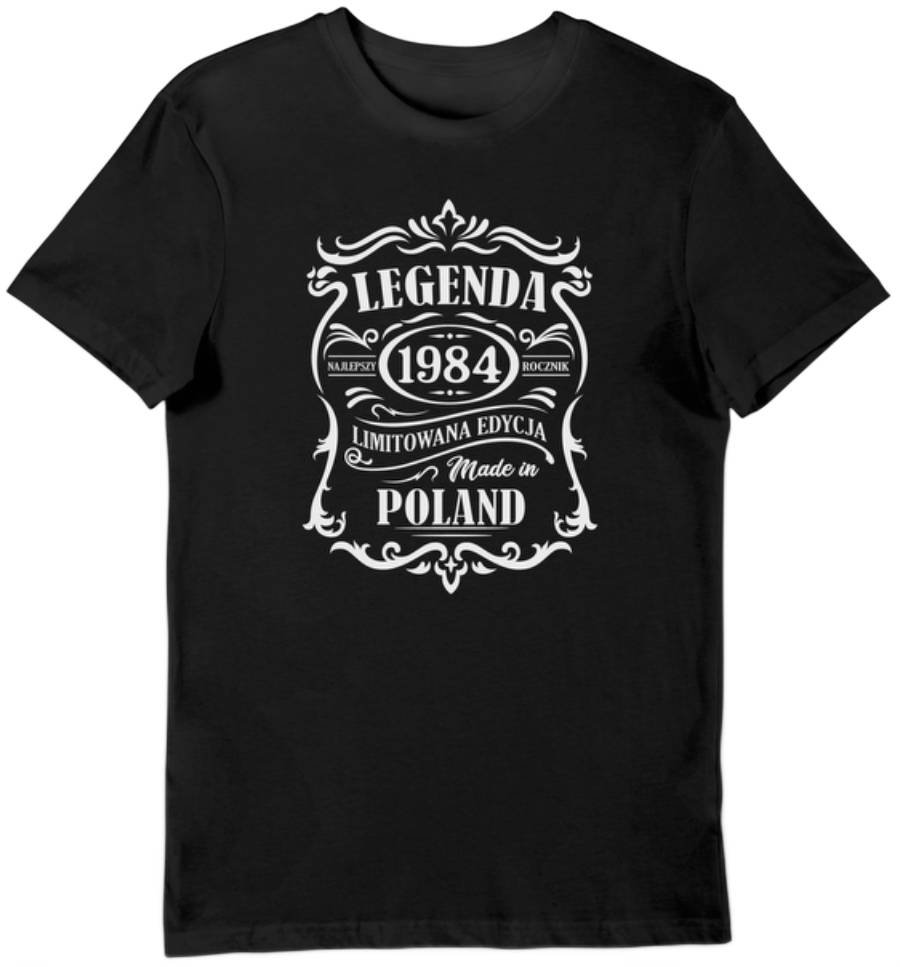 Koszulka 40 urodziny 1984 edycja limitowana legenda prezent 40 lat S