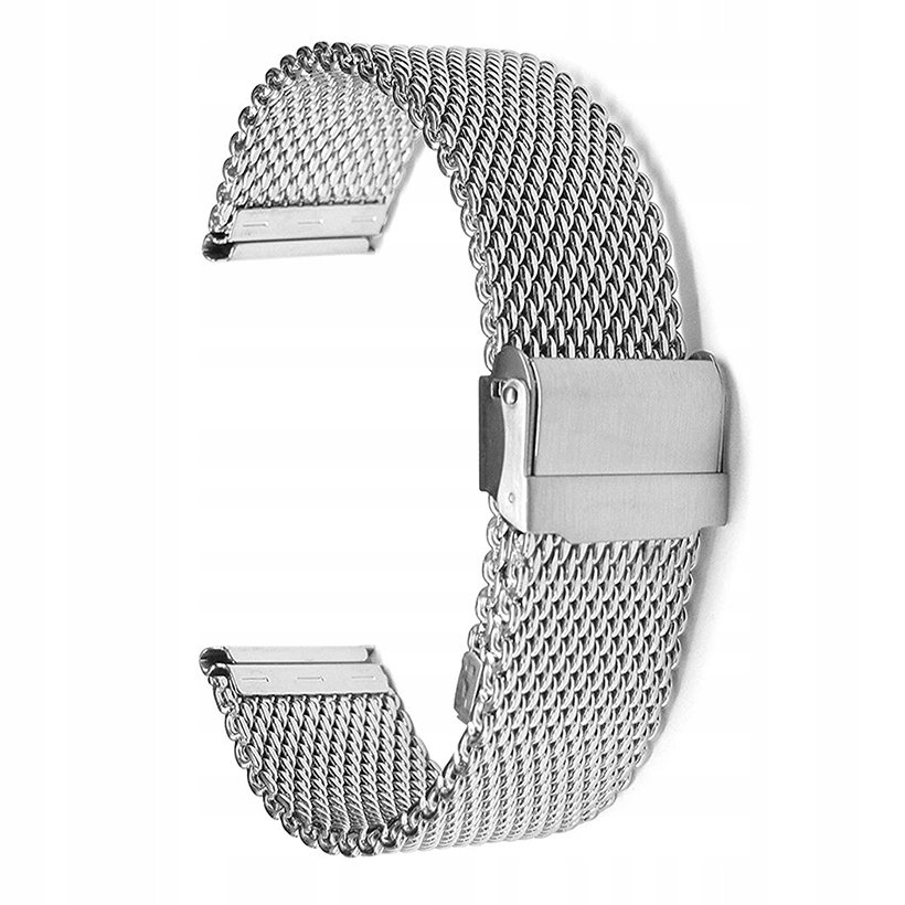 NOWA GRUBA SREBRNA BRANSOLETA ZEGARKA 20MM + TELESKOPY + PRZYRZĄD - PREMIUM