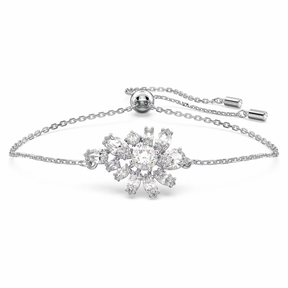 Bransoletka Swarovski - Gema bangle, White, Silver 5644684