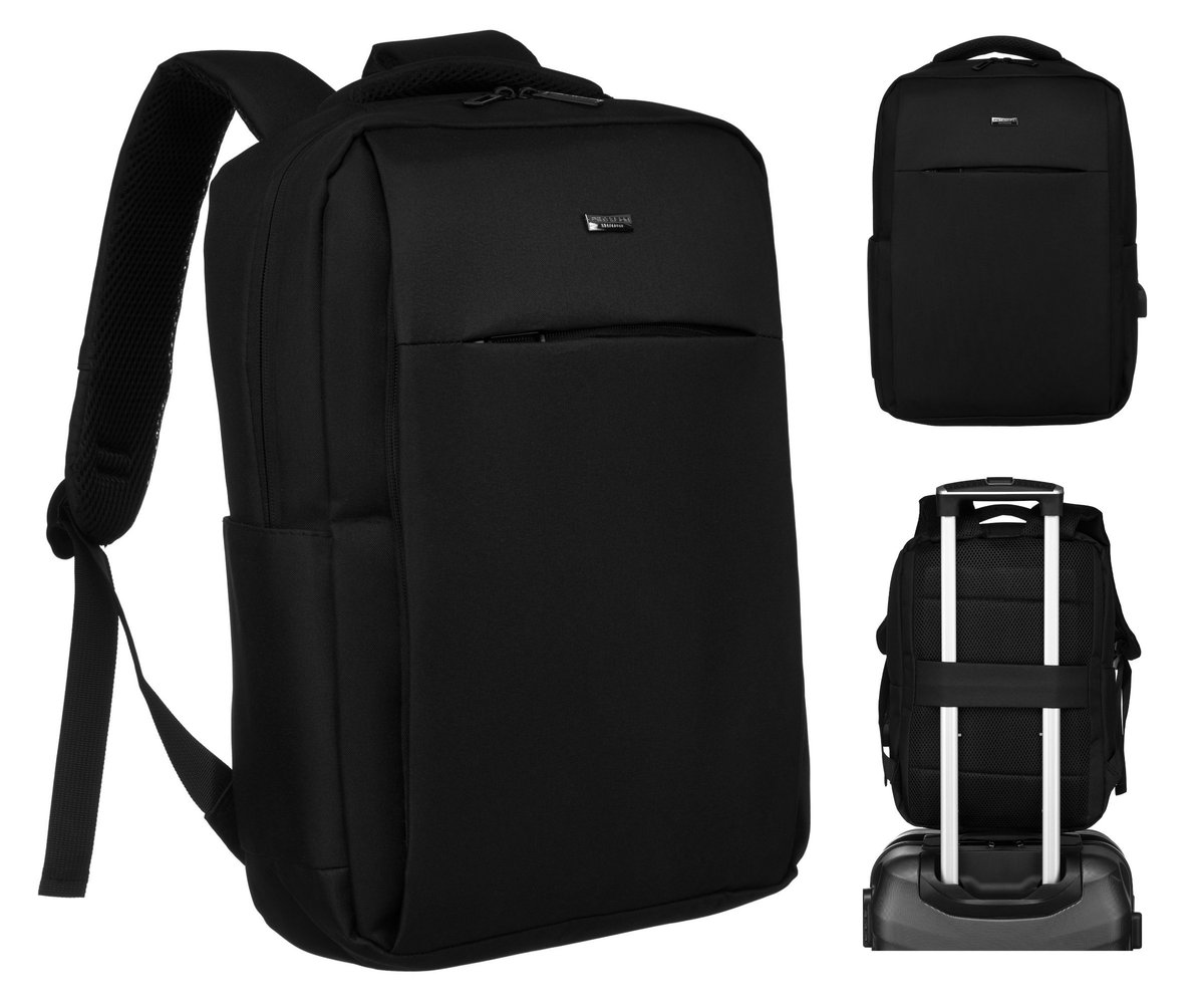 Minimalistyczny plecak podróżny z portem USB - Peterson