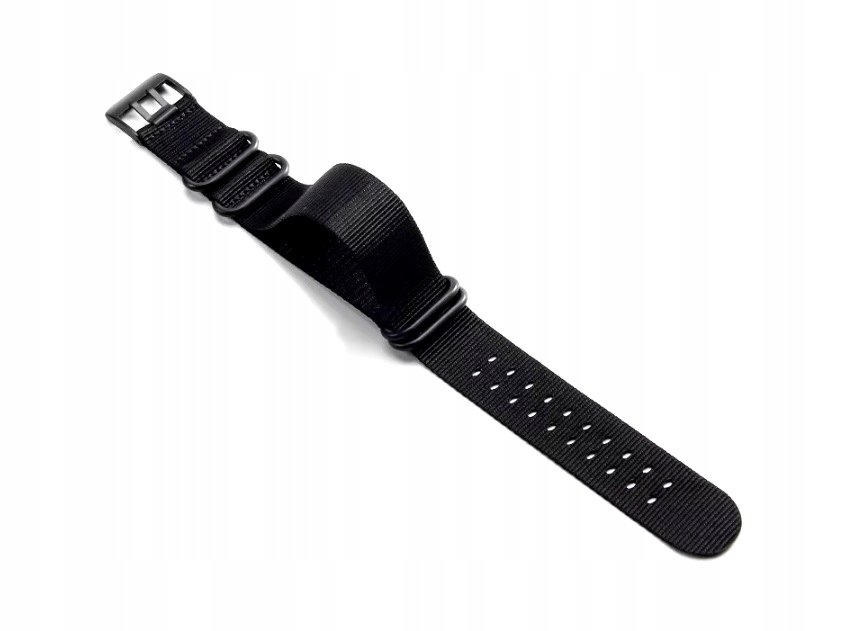 LUMINOX, PARCIANY PASEK TELESKOPY, PRZYRZĄD, PODWÓJNE ZAPIĘCIE CZARNY 22MM