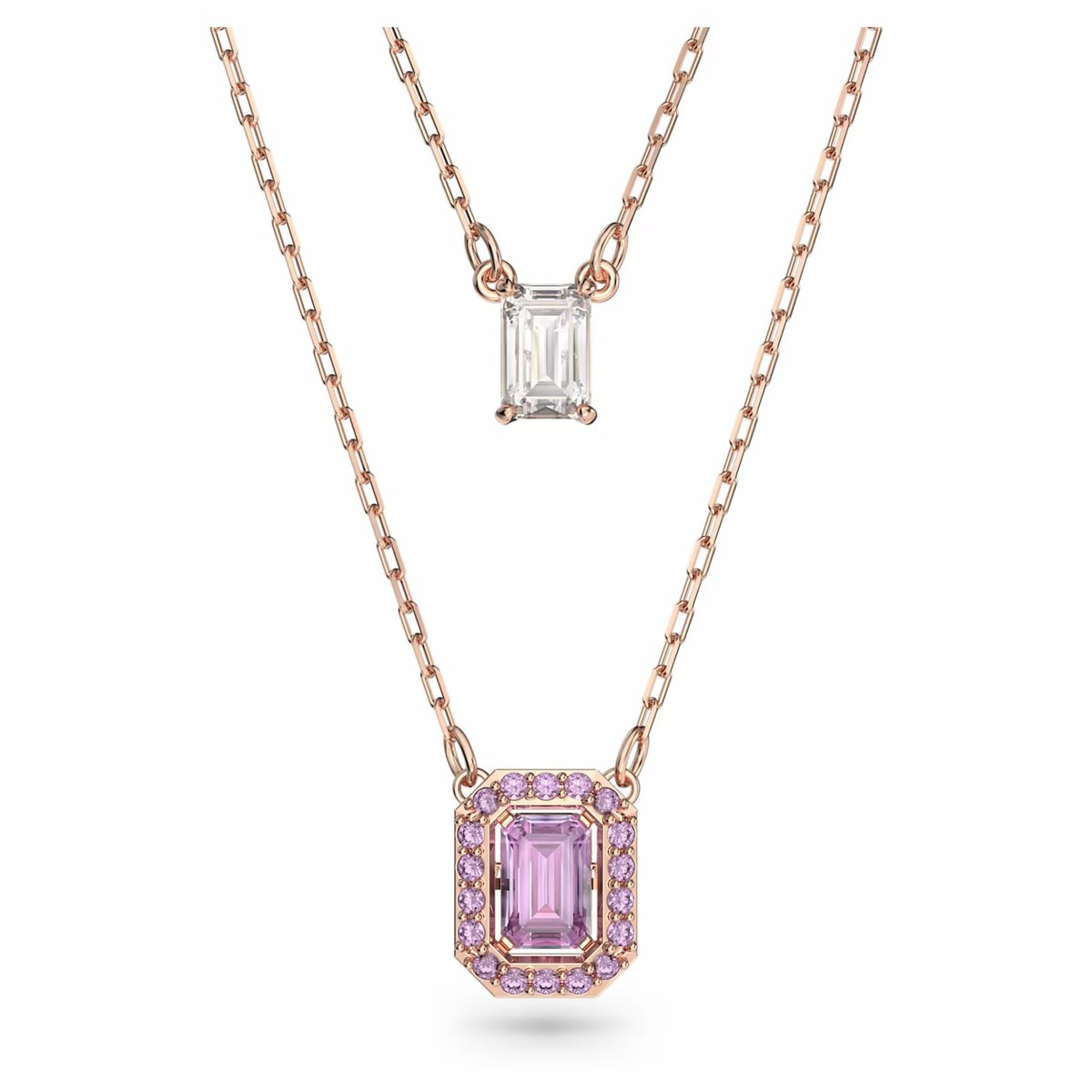 Naszyjnik Swarovski - Millenia, Purple, Rose Gold 5640558