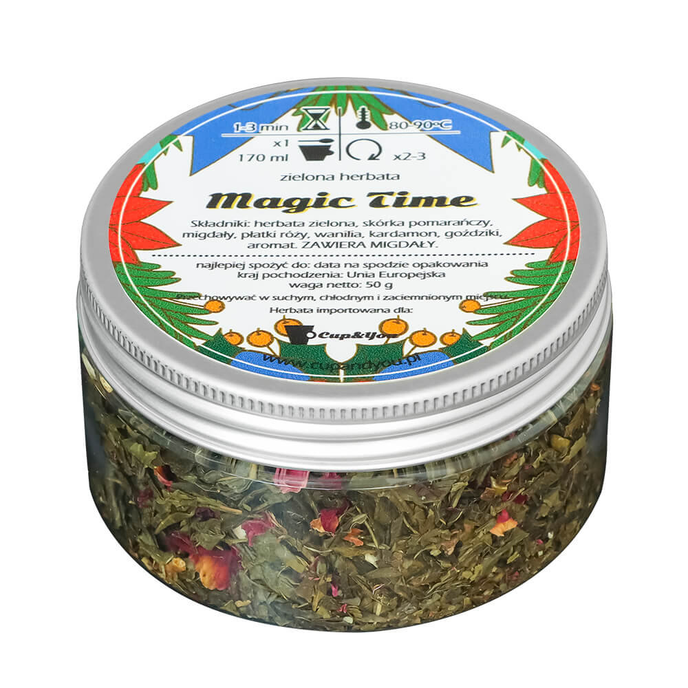 Świąteczna herbata zielona Magic Time - prezent upominek na mikołaja święta gwiazdkę dla faceta taty mamy męża chłopaka mężczyzny kobiety dziadka dz..