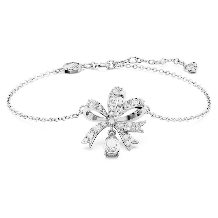 Bransoletka Swarovski - Volta, Bow, White, Silver 5647581