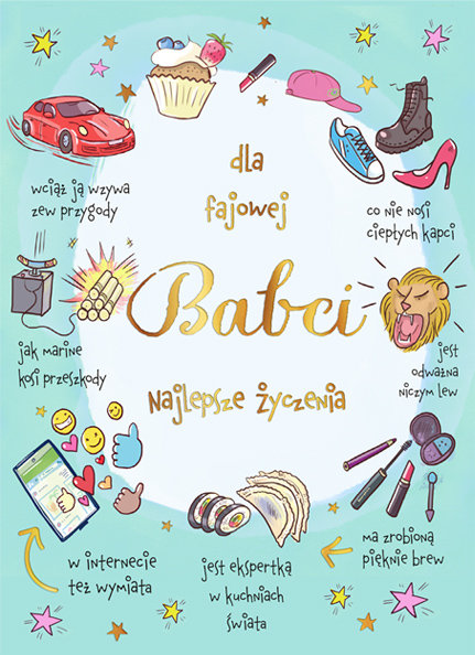 Karnet B6 A5 BiDz FAJOWA BABCIA