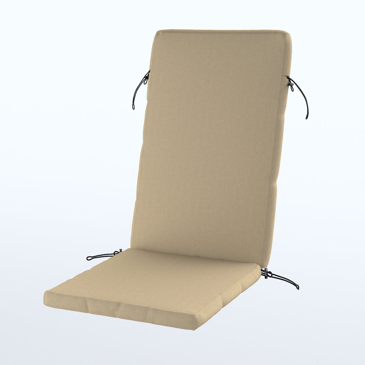 Duvholmen pokrowiec na poduszkę krzesła 116x45cm (BONDHOLMEN, NÄMMARÖ, SJÄLLAND), beżowy, 116 x 45 cm, Outdoor Oasis