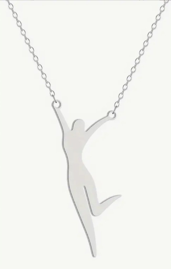 Naszyjnik wisiorek łańcuszek baletnica prezent