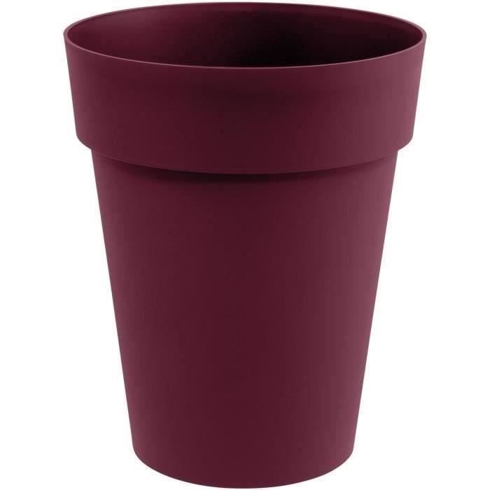 Doniczka EDA Średnio-wysoki wazon TUSCANY Ø 44 cm - Pojemność 50 L - Ø 44 x H.53 cm - Burgundowa czerwień