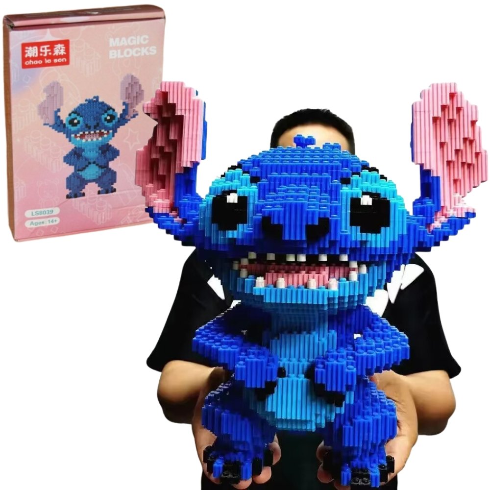 Figurka Klocki Konstrukcyjne Lilo I Stitch Gigant 34 Cm 5600 Elementów 8+