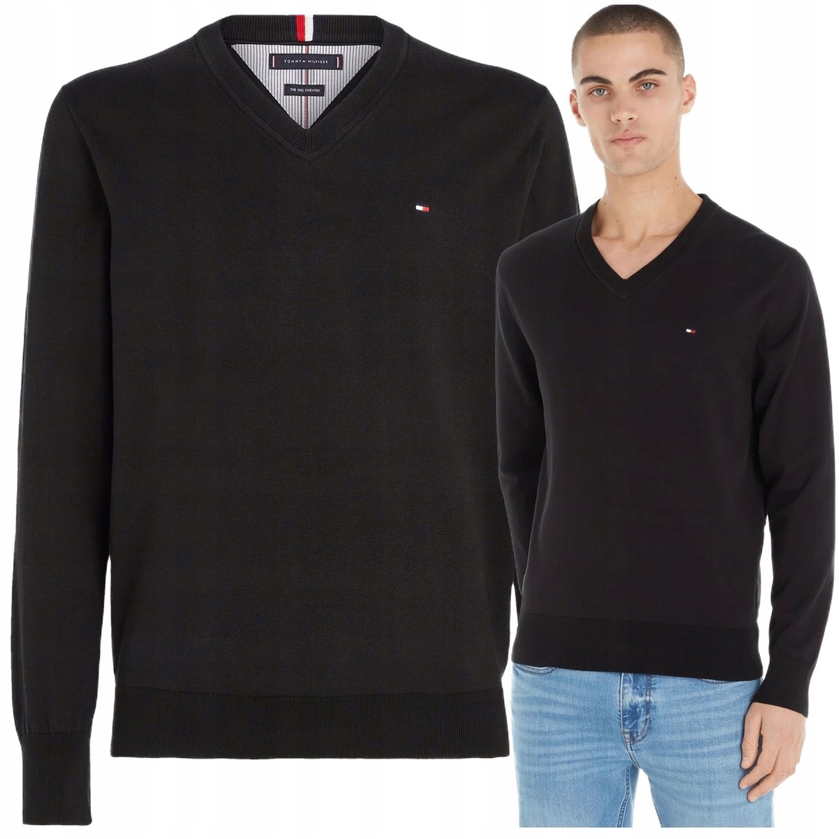 tommy hilfiger sweter meski vneck czarny sweterek meski tommy tommy hilfiger sweter meski vneck czarny sweterek meski tommy r.M