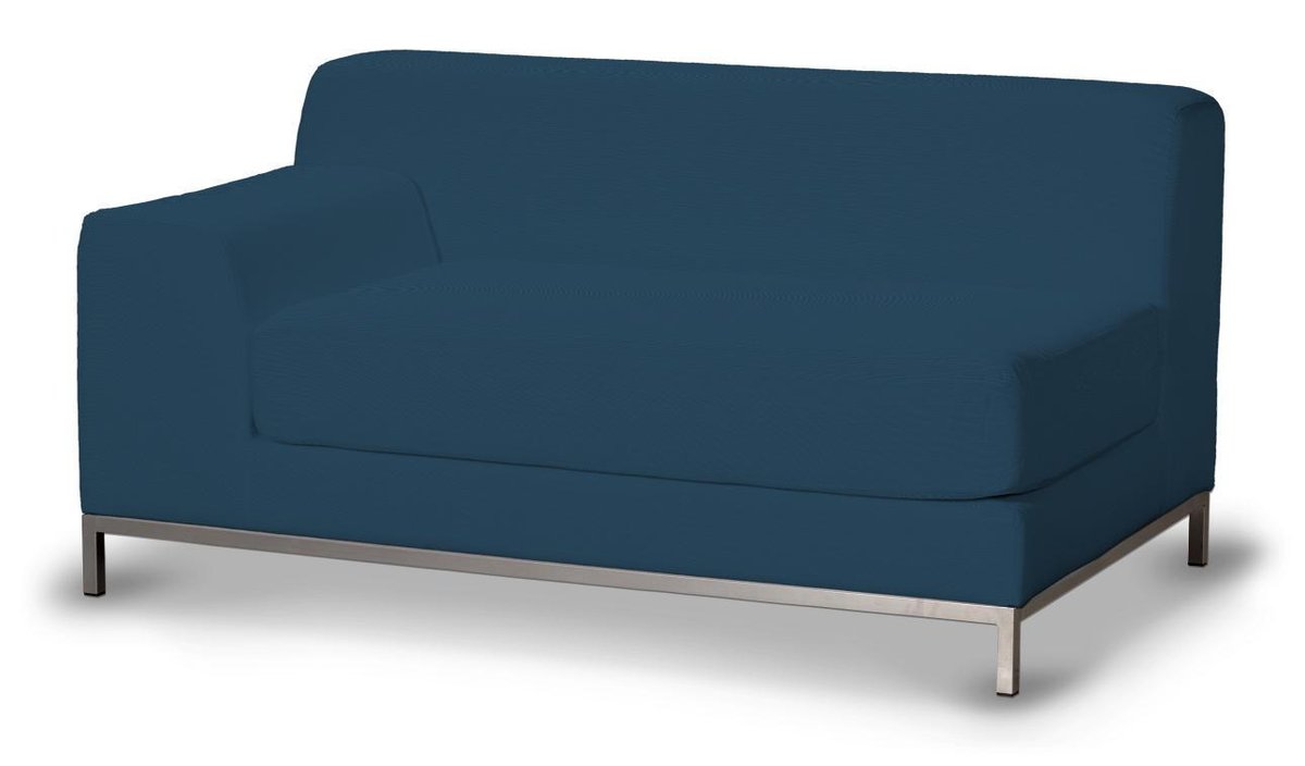 Pokrowiec na sofę lewostronną Kramfors 2-osobową, Ocean blue (morski niebieski), Sofa Kramfors, Cotton Panama