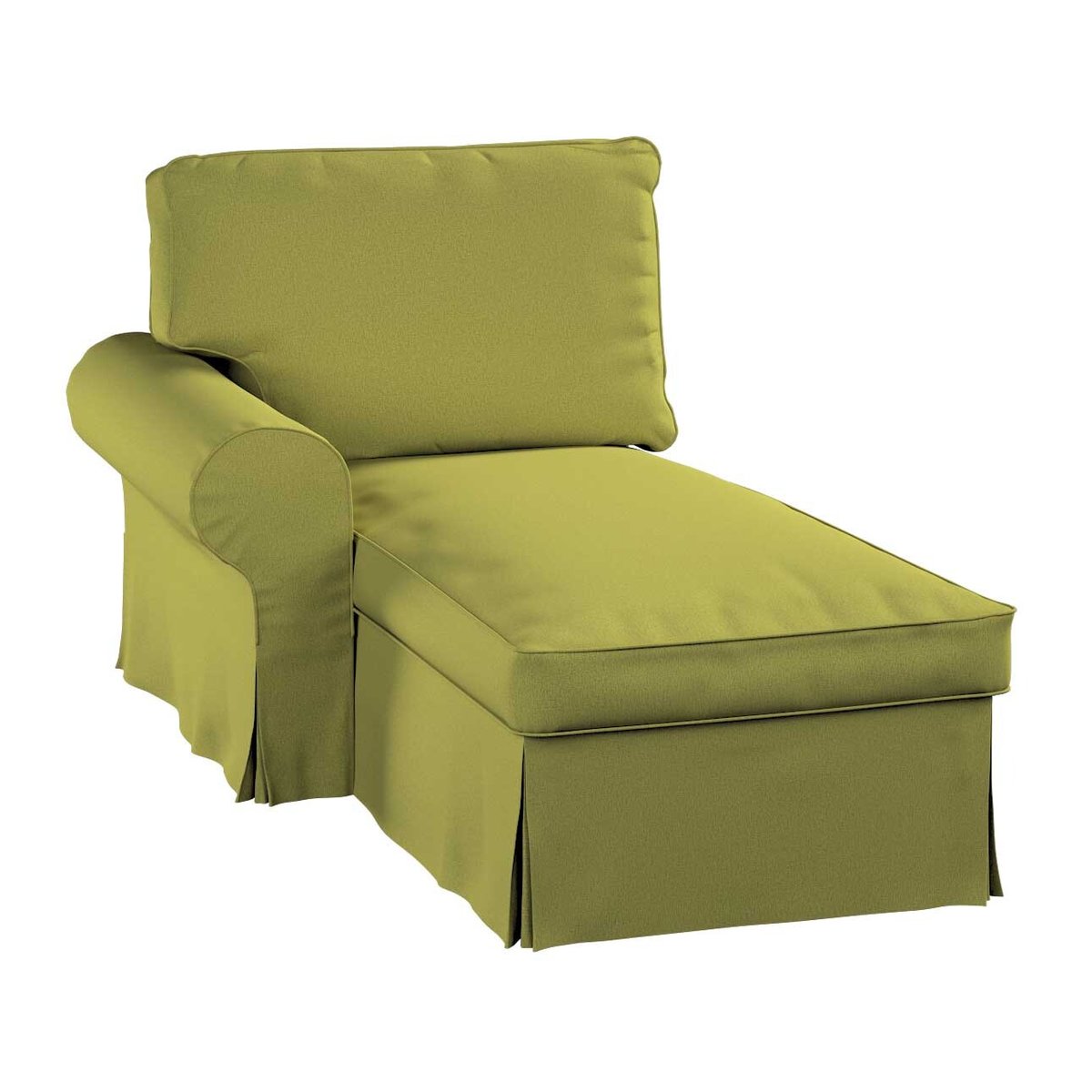 Pokrowiec na szezlong Ektorp lewy, zielony, 84 x 166 x 73 cm, Living Velvet