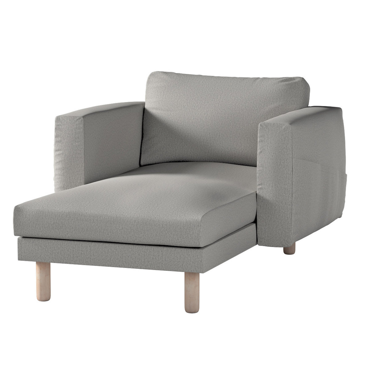 Pokrowiec na szezlong Norsborg z podłokietnikami, szaro-beżowy, 110 x 157 x 85 cm, Madrid