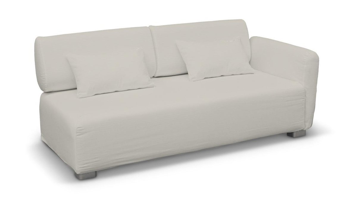 Pokrowiec na sofę 2-osobową jeden podłokietnik Mysinge, Silver(jasnoszary), sofa Mysinge 2-os. jeden podłokietnik, Cotton Panama