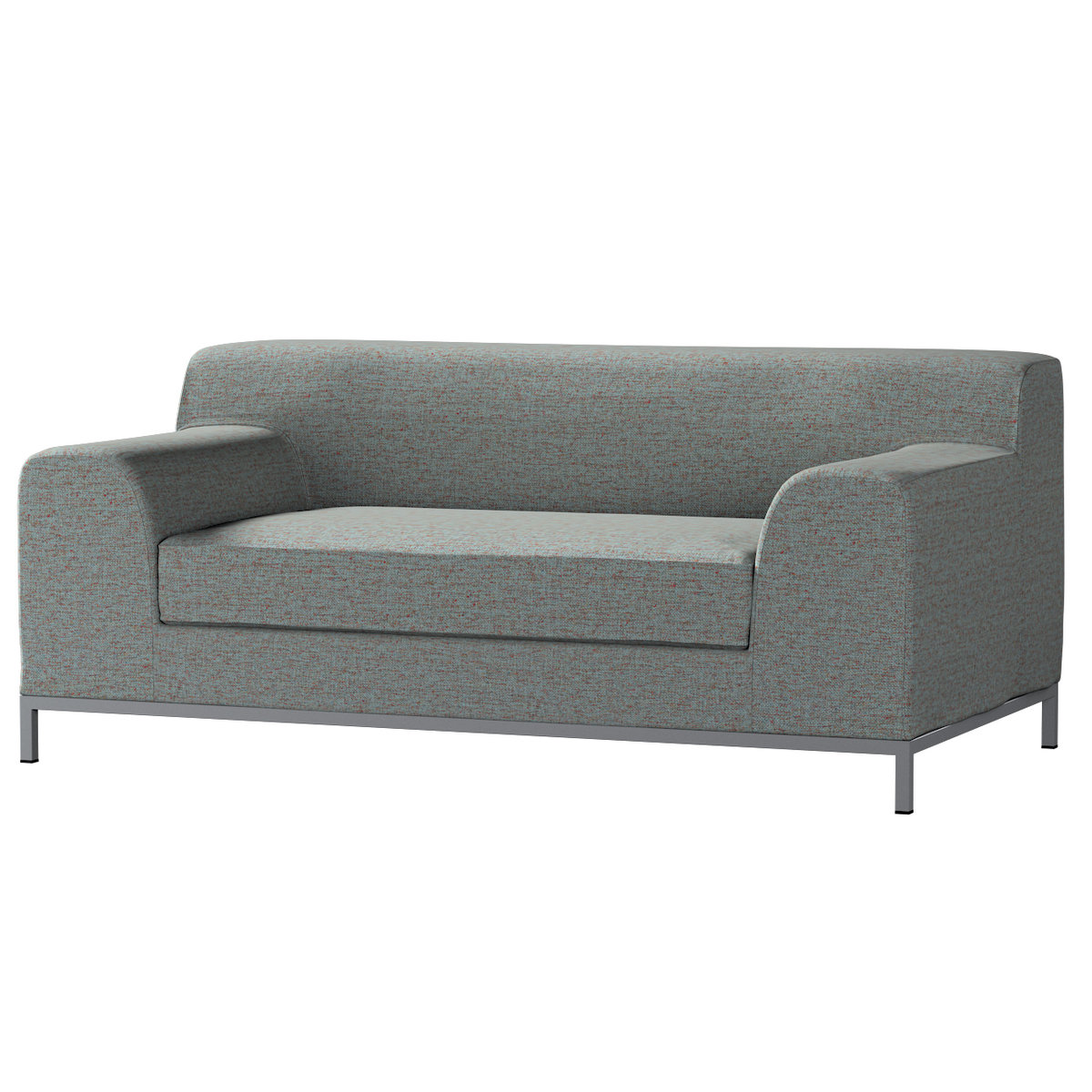 Pokrowiec na sofę Kramfors 2-osobową, niebieski melanż, Sofa Kramfors 2-osobowa, Madrid