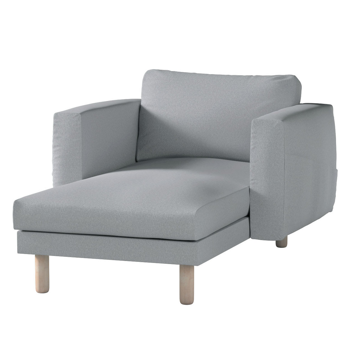 Pokrowiec na szezlong Norsborg z podłokietnikami, szary, 110 x 157 x 85 cm, Amsterdam