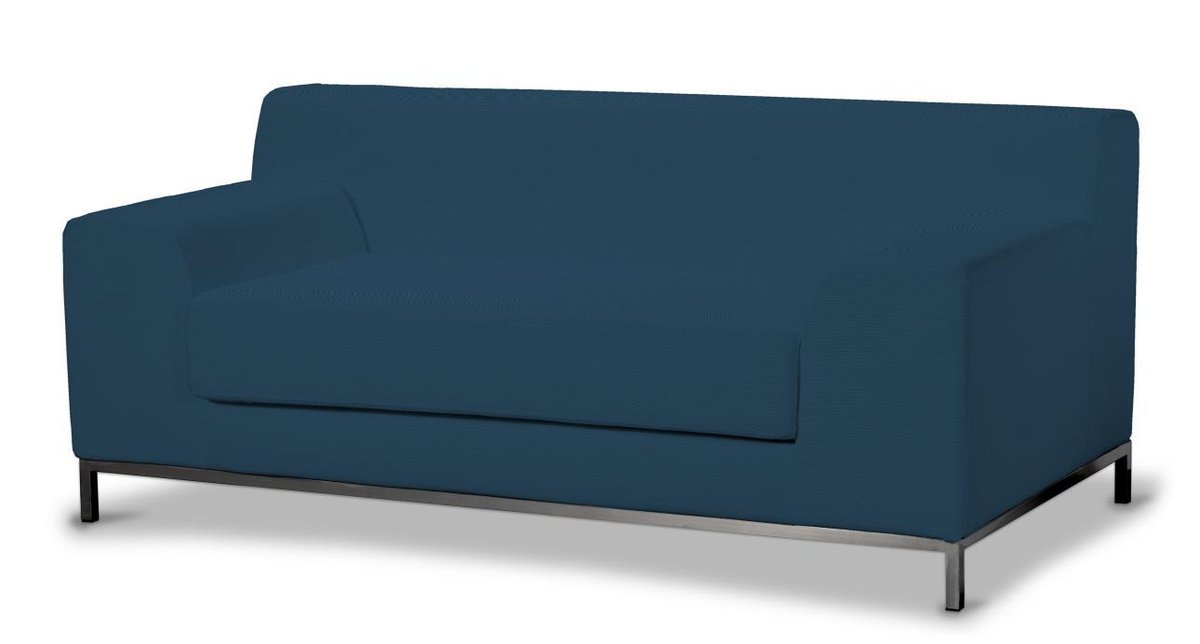 Pokrowiec na sofę Kramfors 2-osobową, Ocean blue (morski niebieski), Sofa Kramfors 2-osobowa, Cotton Panama