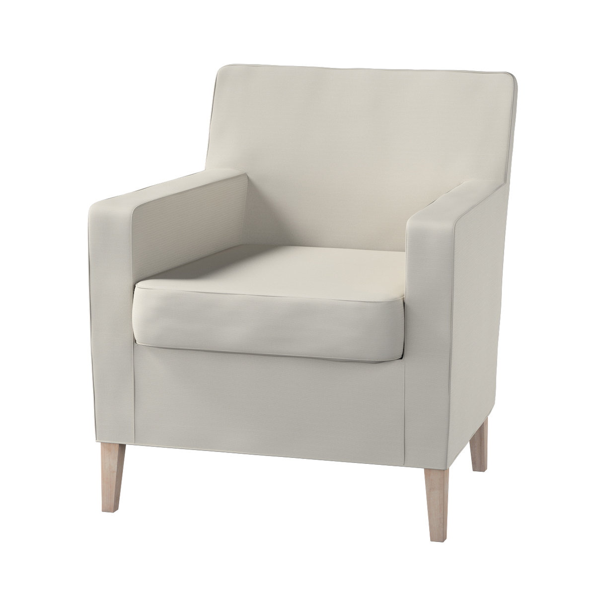 Pokrowiec na fotel Karlstad, Silver(jasnoszary), 61 x 56 x 80 cm, Cotton Panama
