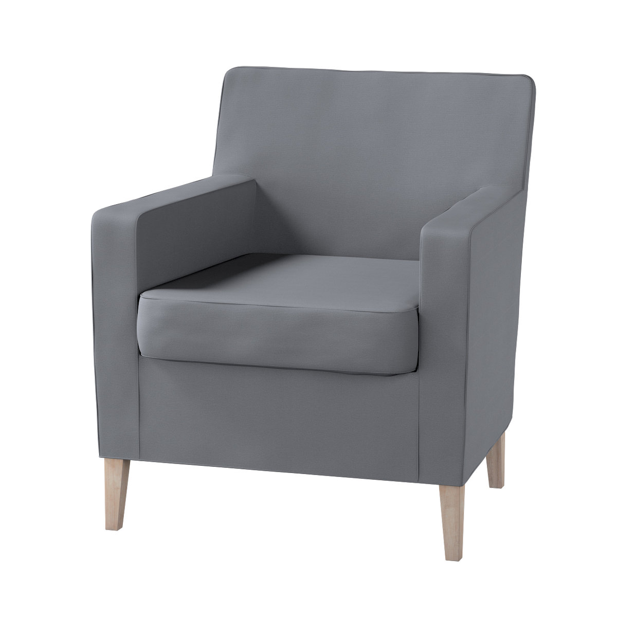 Pokrowiec na fotel Karlstad, Slade Grey (szary), 61 x 56 x 80 cm, Cotton Panama