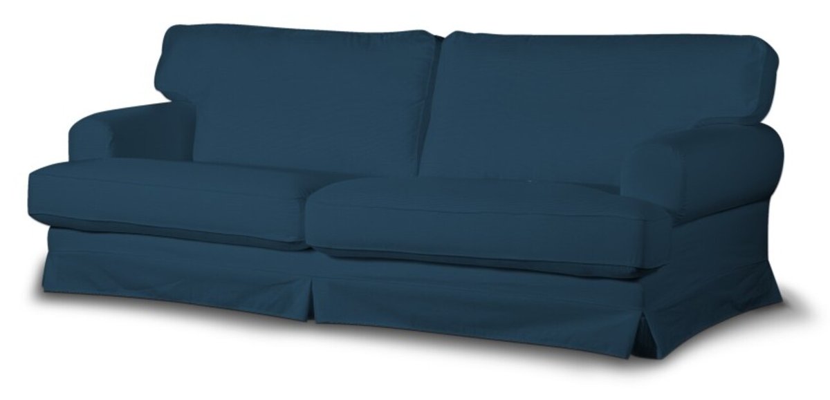 Pokrowiec na sofę Ekeskog rozkładaną, Ocean blue (morski niebieski), 238 x 98 x 92 cm, Cotton Panama