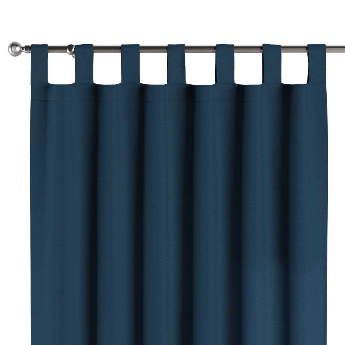 Zasłona na szelkach 1 szt., Ocean blue (morski niebieski), Cotton Panama