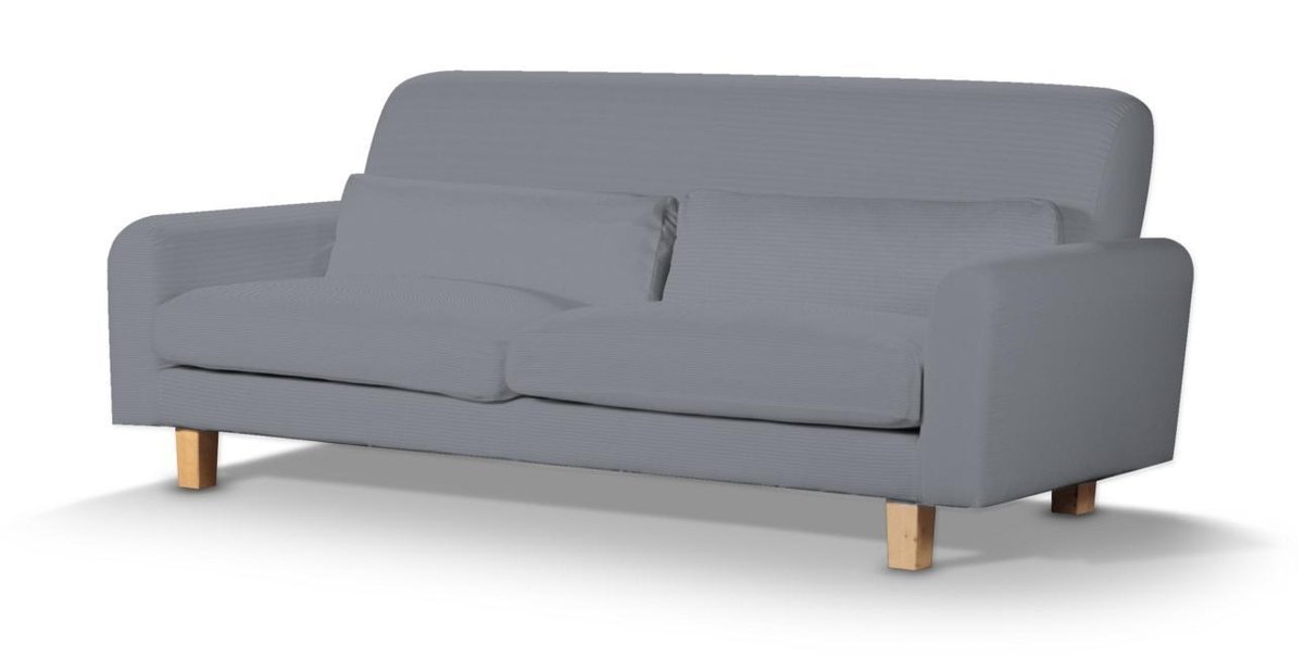 Pokrowiec na sofę Nikkala krótki, Slade Grey (szary), sofa nikkala, Cotton Panama