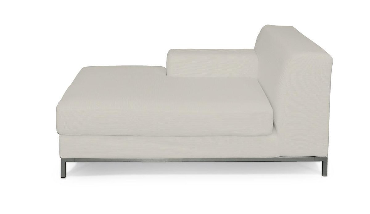 Pokrowiec na szezlong lewostronny Kramfors, Silver(jasnoszary), Szezlong lewostronny Kramfors, Cotton Panama