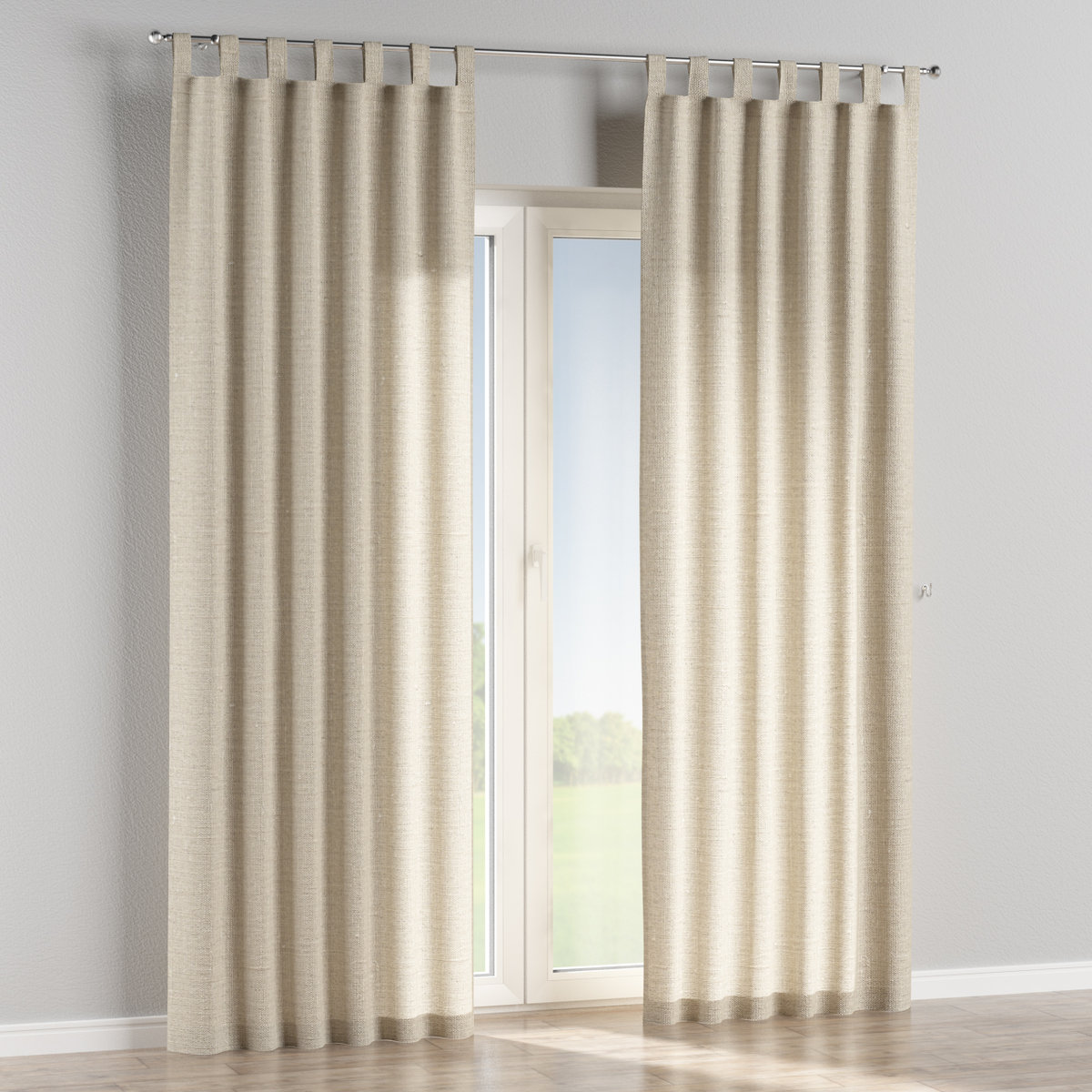 Zasłona na szelkach 1 szt., lniany, Linen