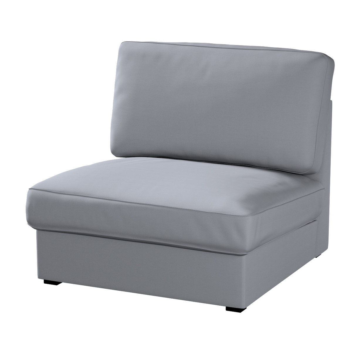 Pokrowiec na fotel Kivik nierozkładany, Slade Grey (szary), Fotel Kivik nierozkładany, Cotton Panama
