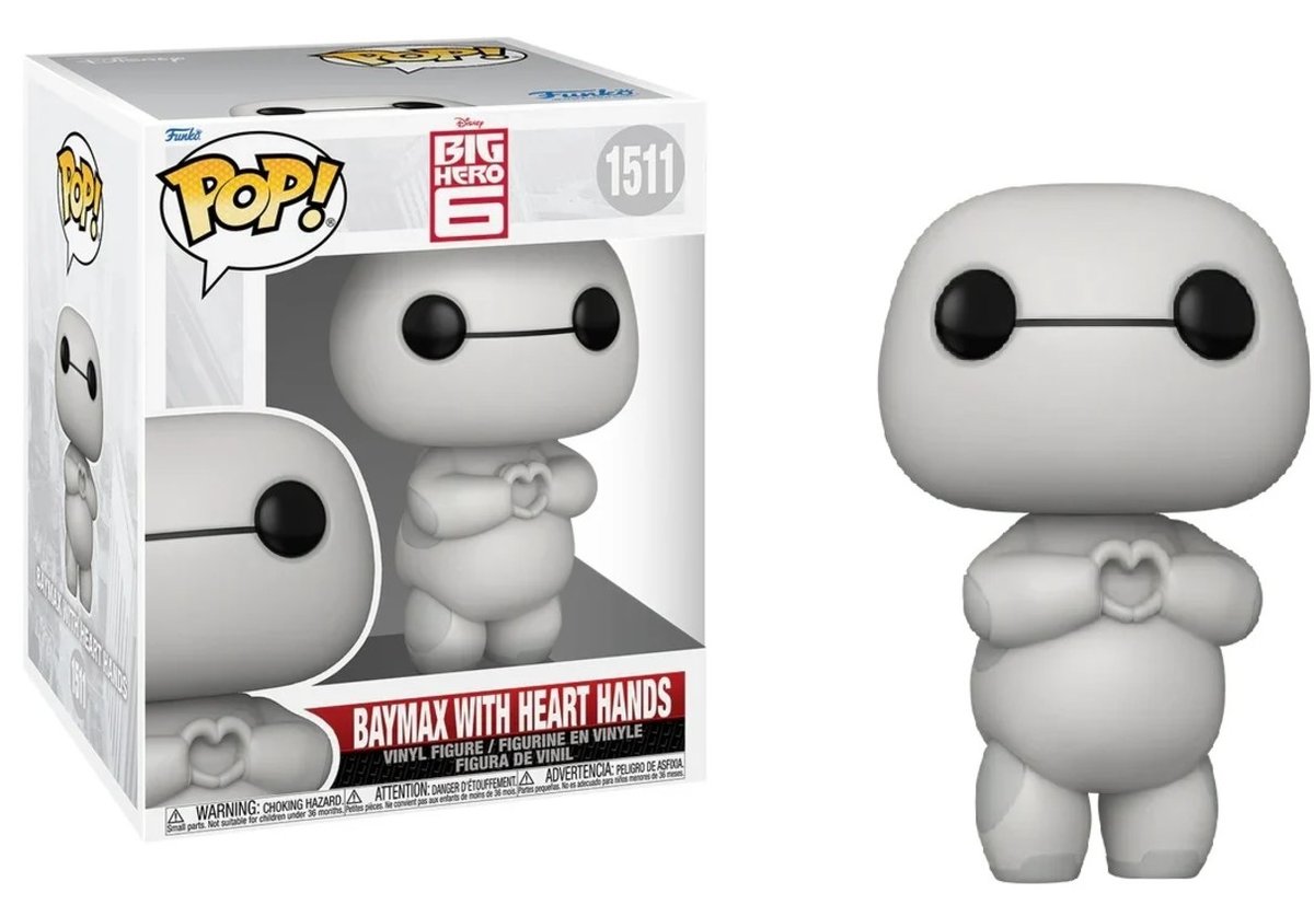 funko pop! big hero 6 super 6 1511 baymax heart hands wielka szóstka