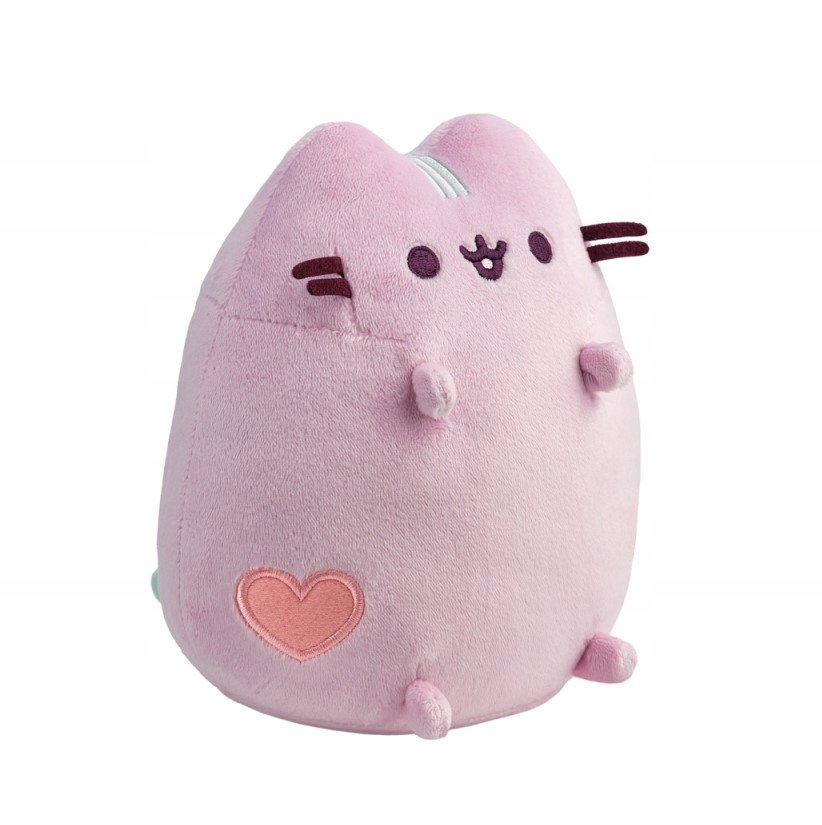 KOT PUSHEEN LILIOWY z serduszkiem maskotka 19cm MASKOTKA PLUSZOWY ORG