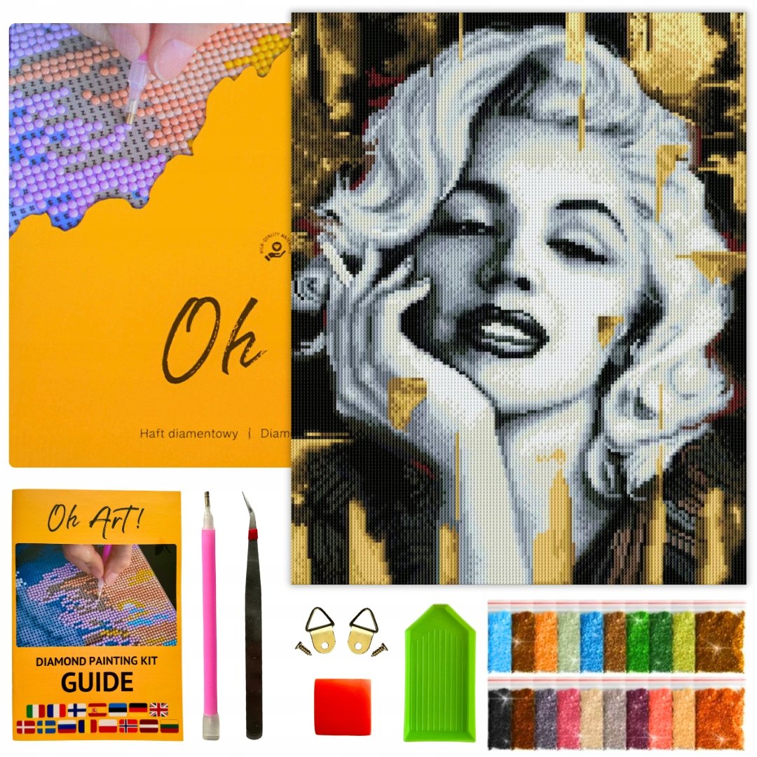 Haft Diamentowy ramka dla doroslych Diamond Painting Mozaika 40x50 cm OhArt