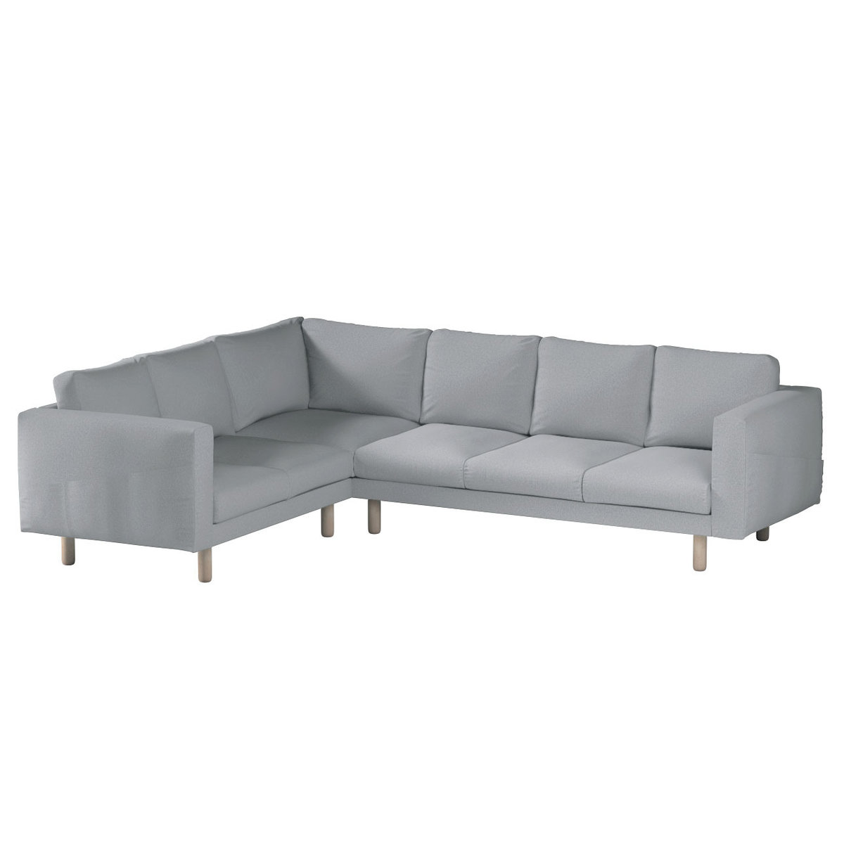 Pokrowiec na sofę narożną Norsborg 5-osobową, szary, 213/291 x 88 x 85 cm, Amsterdam